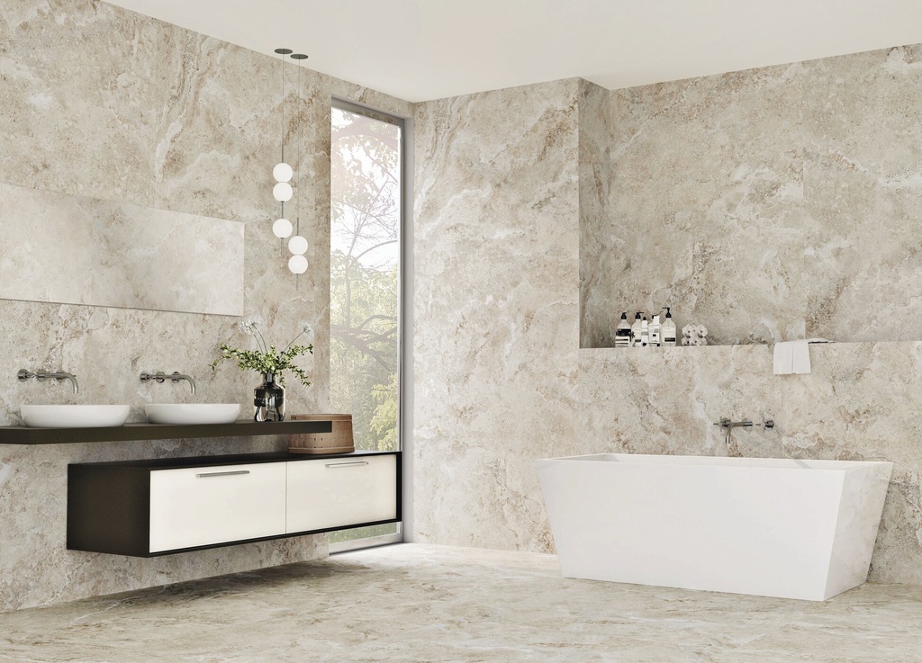 SCABOS CREAM 60X120 بورسلان اسباني قص ليزر مطفي