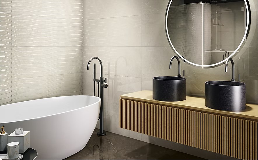 TESSINO SMOKE 40X120 جدران اسباني قص ليزر