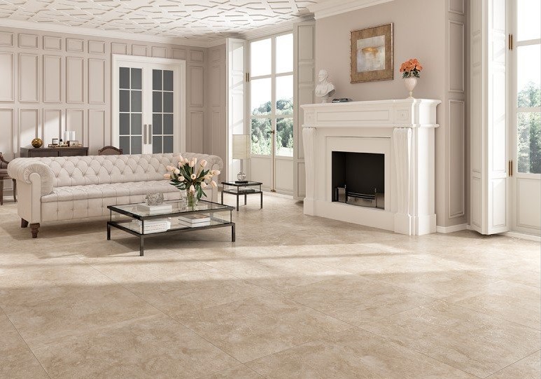 DUMBRICK BONE MATE 75X75 STD بورسلان اسباني قص ليزر مطفي