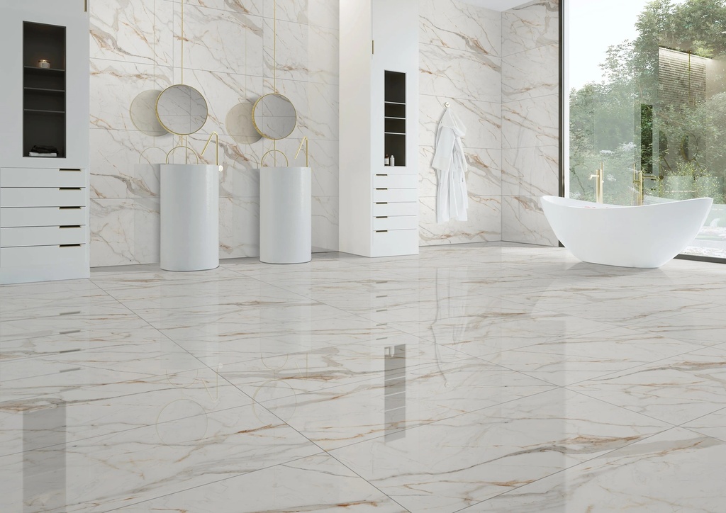 SNOW GOLD PULIDO 60X120 بورسلان اسباني مجلي قص ليزر