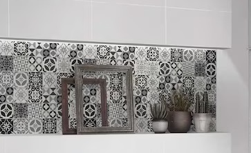 DECOR CAIRNS BLACK (CUT) 30X60 جدران اسباني