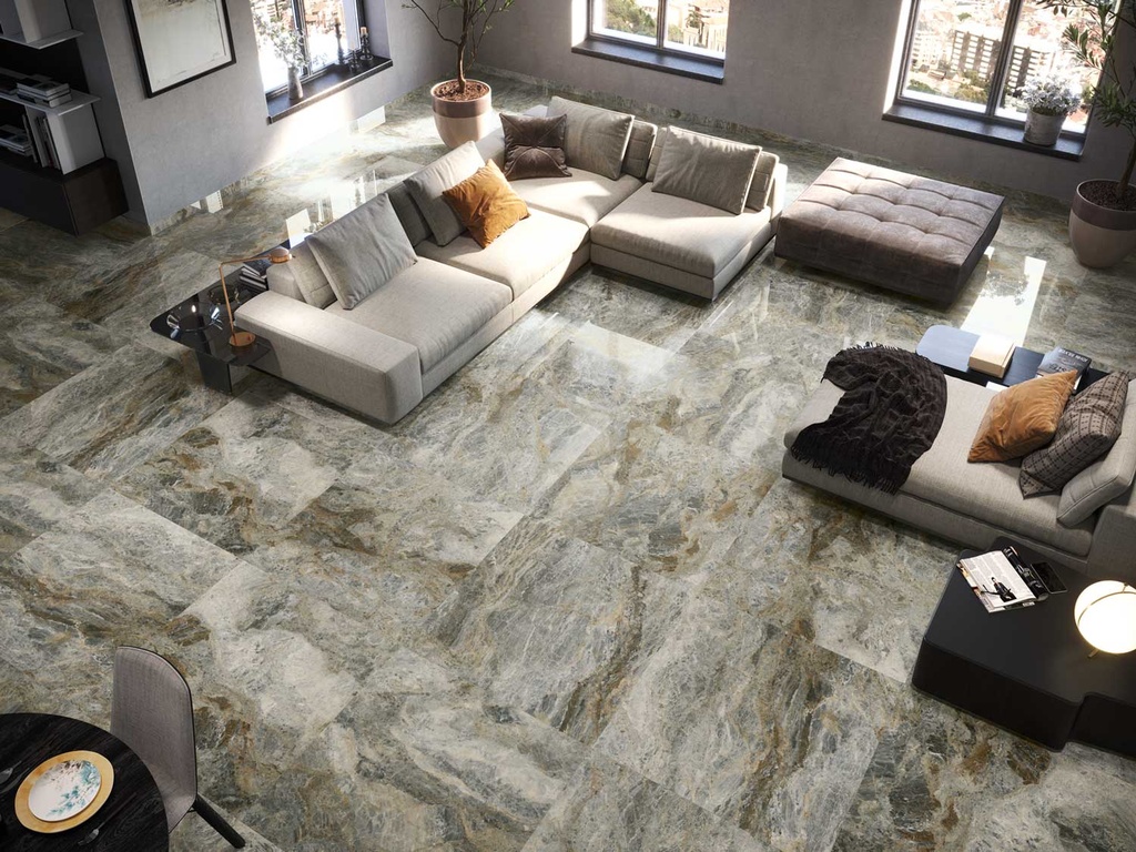 DANUBIO 1847 ATLANTIS 98X98 STD بورسلان اسباني مجلي قص ليزر