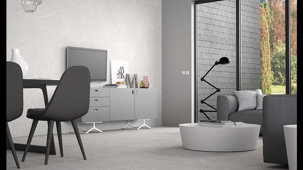 NEWPORT GRIS MATE 75X75 بورسلان اسباني قص ليزر