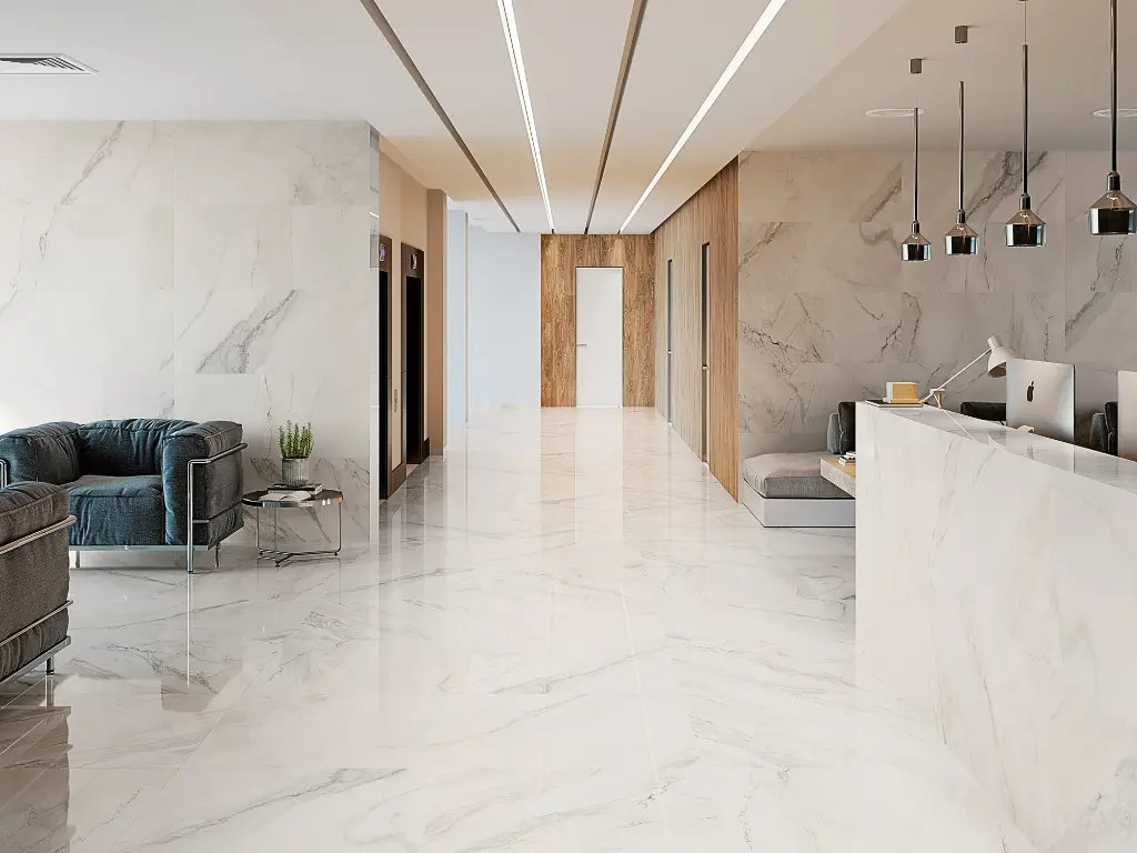 DUOMO 1811 BLANCO 98X98 STD بورسلان اسباني مجلي قص ليزر