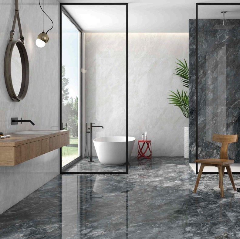 SILKE BLANCO 75X150 STD بورسلان اسباني مجلي قص ليزر