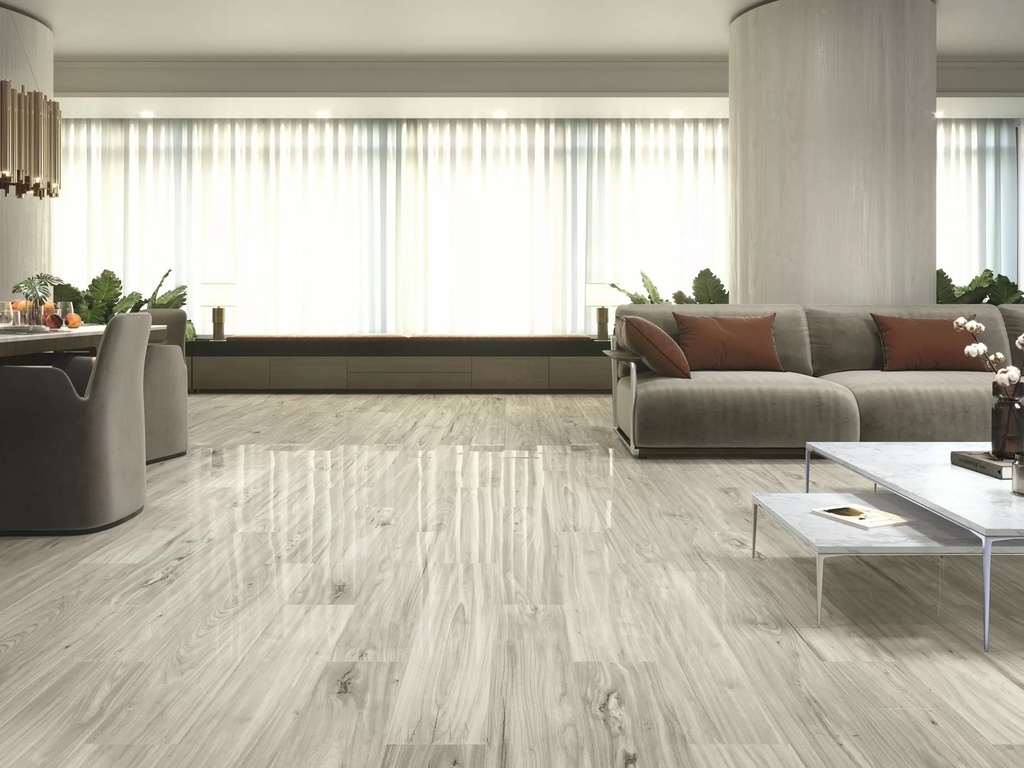 SPAZIO ICE PULIDO 20X120 بورسلان باركيه اسباني قص ليزر مجلي