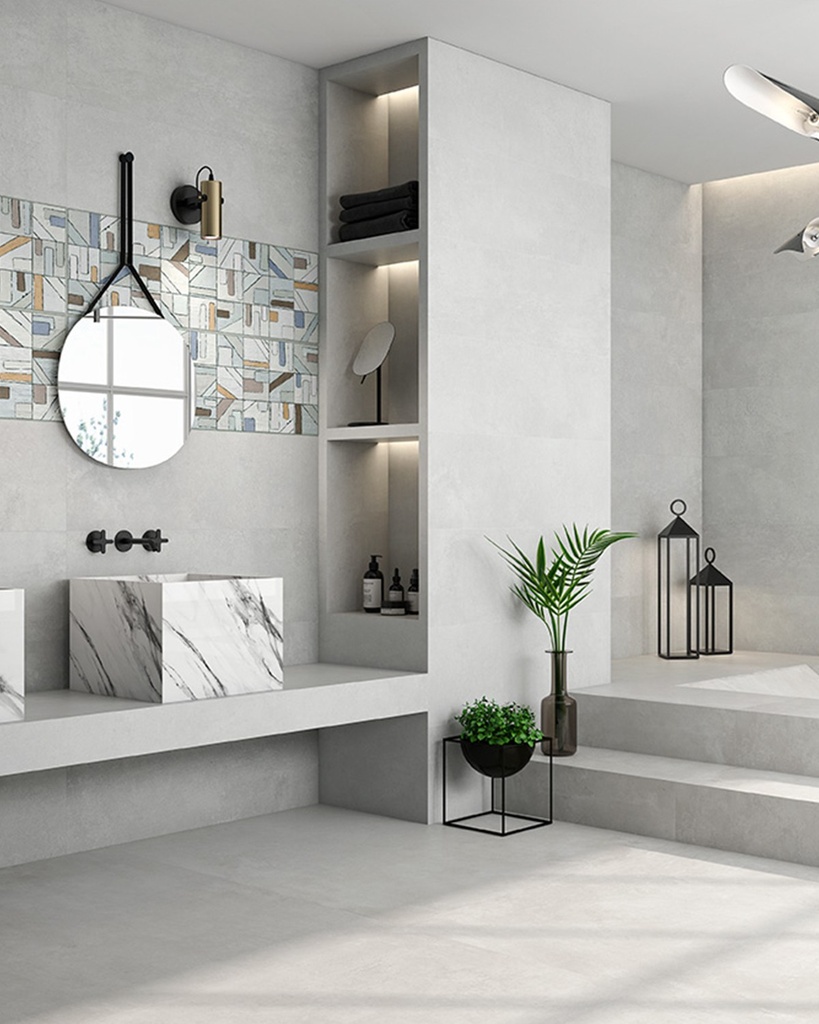 MOD GRIS 33X100 STD جدران اسباني قص ليزر