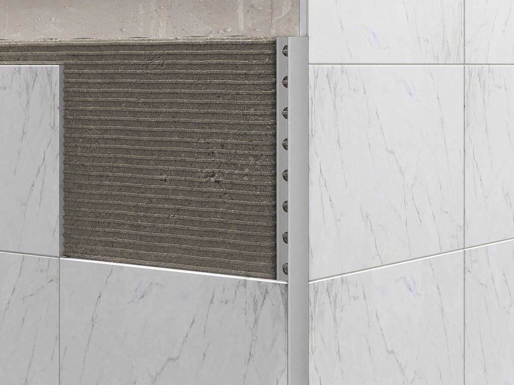 PERFIL CURVO 10.5 MM BLANCO فواصل المنيوم اسباني ابيض