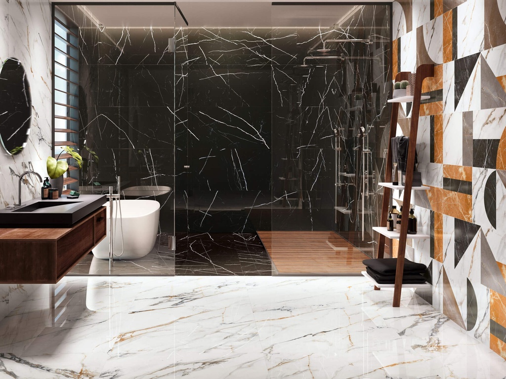 FIRENZE 9543 CALACATTA GOLD DECOR 30X90 جدران اسباني قص ليزر