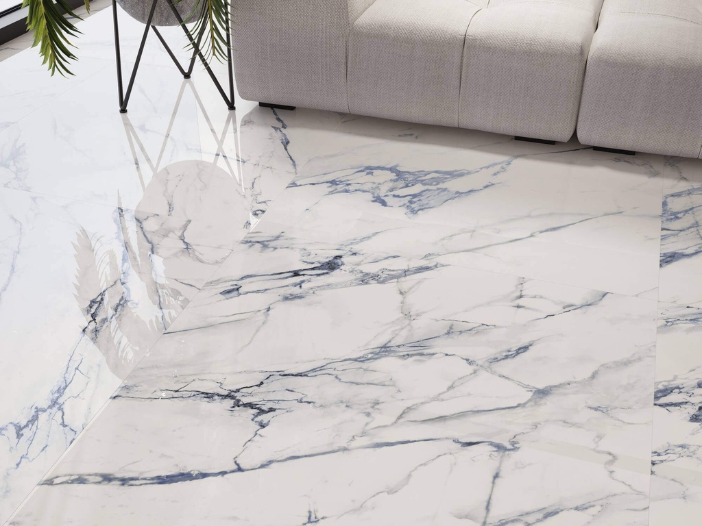 FIRENZE 1840 CALACATTA BLUE 98X98 STD بورسلان اسباني مجلي قص ليزر