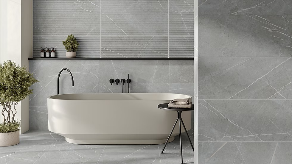 ALURE CREAM 33.3X100 جدران اسباني مطفي