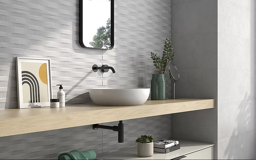 CARNABY BLANCO 33X100 STD جدران اسباني قص ليزر