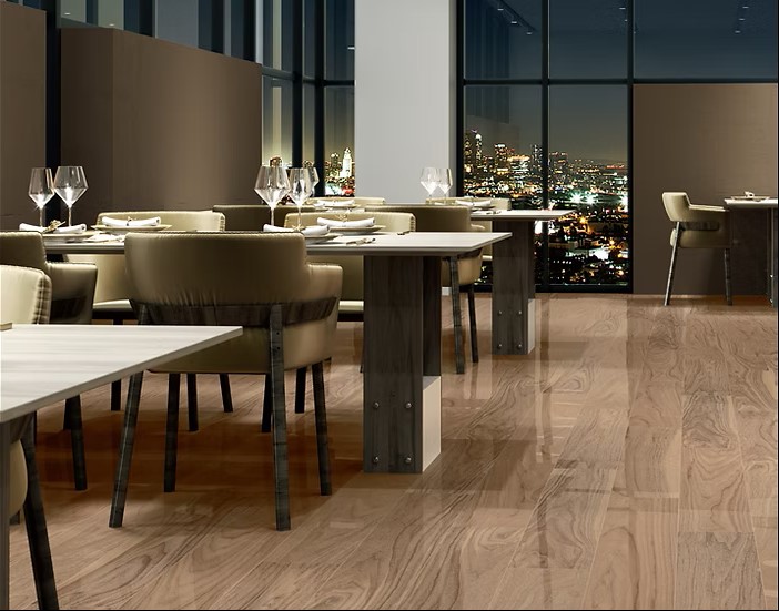 CANAIMA NOGAL PULIDO 20X120 بورسلان باركيه اسباني قص ليزر مجلي