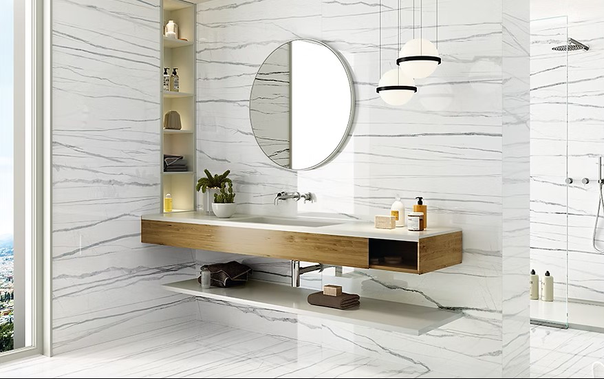 DAREN BLANCO PULIDO 60X120 بورسلان اسباني قص ليزر مجلي