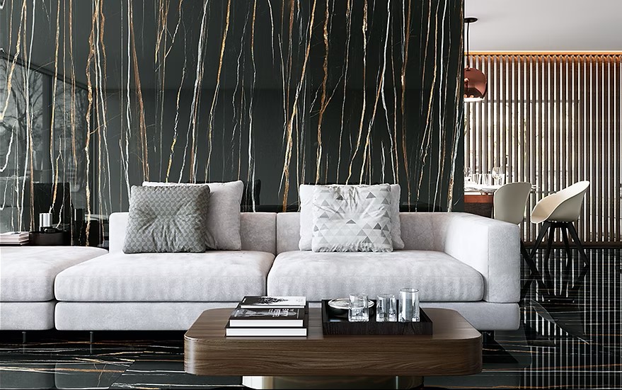 DAREN NOIR PULIDO 60X120 بورسلان اسباني قص ليزر مجلي