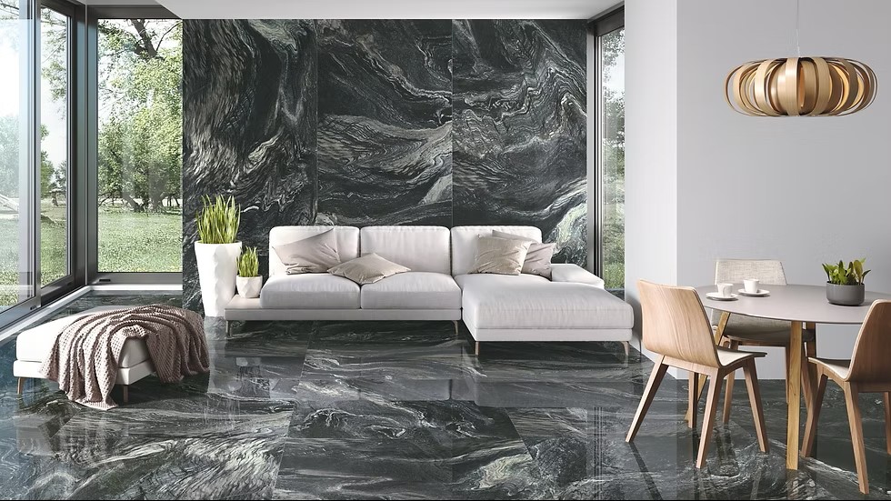 GALERY BLACK PULIDO 60X120 بورسلان اسباني قص ليزر مجلي