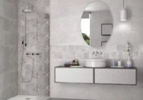 ARPINUM GRIS RELIEVE 30X90 STD جدران اسباني