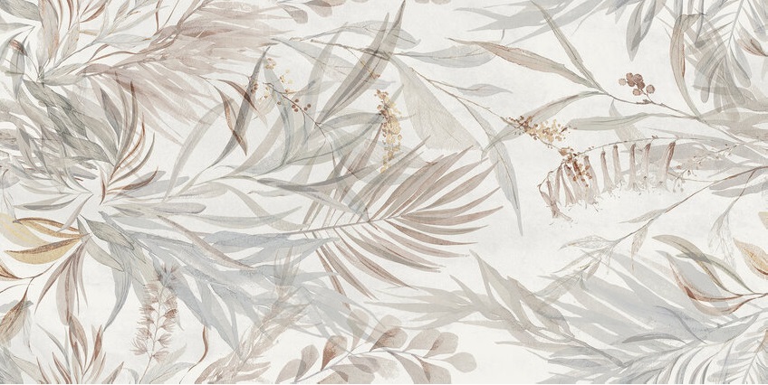 FLEUR HALIMA BLANC 60X120 بلاط اسباني قص ليزر