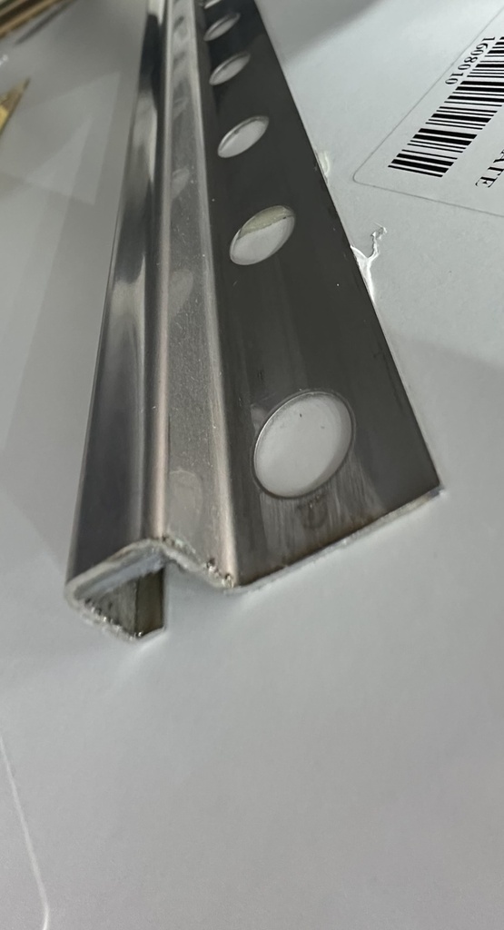 STEEL PERFIL Y LISTELO CUADRADO INOX MATE فواصل ستيل