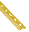 LISTELO ALUMINIO "L" 12 MM ORO BRILLO CLARO فواصل المنيوم اسباني ذهبي لميع