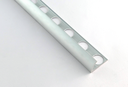 PERFIL CURVO 10.5 MM PLATA MATE فواصل المنيوم اسباني فضي مطفي