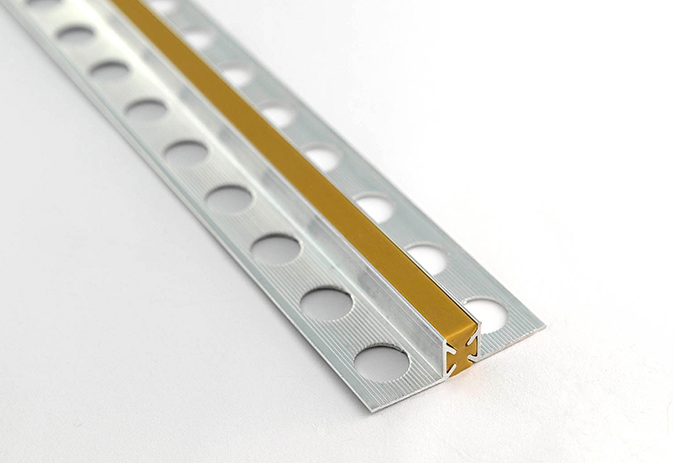 JUNTA ALUMINIUM 10X10 MM BEIGE فواصل تمدد المنيوم اسباني بيج