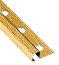 LISTELO ACERO GRABADO 12X12 MM INOX ORO فواصل ستيل اسباني ذهبي لميع منقوش