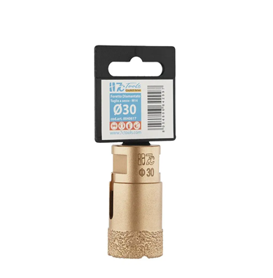 DRY DRILL GOLD LINE D30 خرامة دائرية ذهبي لقص البورسلان مقاس 30 مم