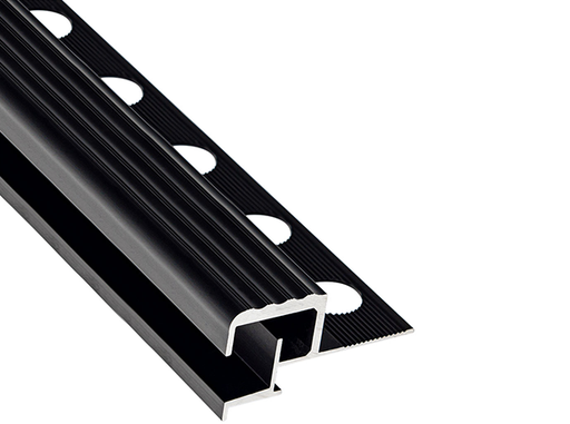 [9301004] PELDANO INTERIOR LED 21X25 MM NEGRO فواصل ليد درج اسباني اسود