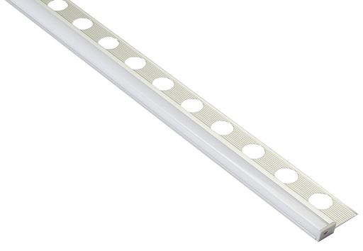 [9301002] PREFIL LED ( 90ْ ) 12X12 MM PLATA فواصل ليد اسباني فضي