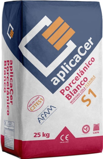 [2201005] APLICA PORCELANICO - 25KG غراء بورسلان داخلي وخارجي اسباني