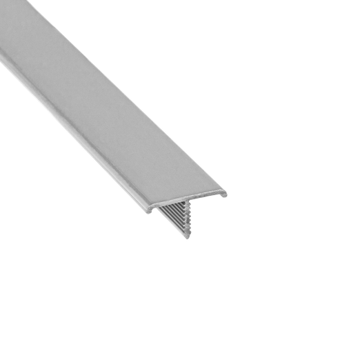 [1608001] ALUMINIO LISTELOS L-20 PLATA MATE فواصل المنيوم فضي مطفي