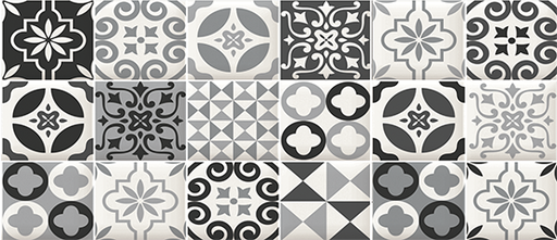 [1701004] DECOR VERA BLACK (CUT) 30X60 جدران اسباني